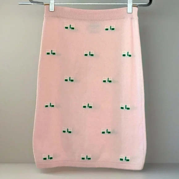 Thom Browne Light Pink Cashmere Pencil Skirt Size Small - Picture 1 of 6